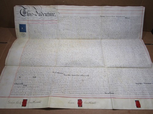19th century 1870 indenture - 19th,