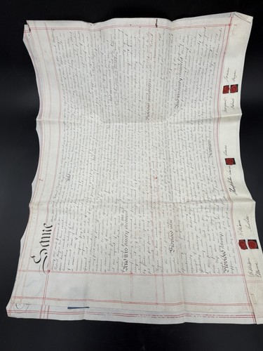1871 antique vellum mortgage - antique,