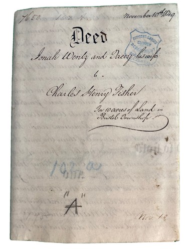 Antique 1849 vellum indenture - antique,