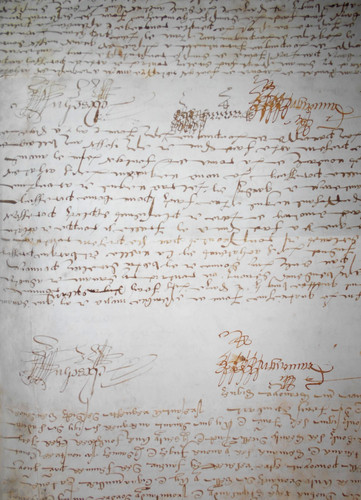 1596 antique parchment